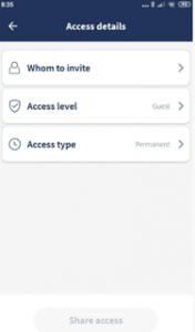 Tippe auf “Zugangsdetails” und füge einen Nutzer hinzu