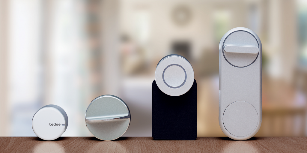 4 different models of smart door lock