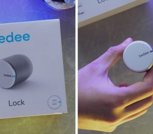 The tedee smart lock box and the lock itself