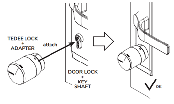 Smart lock installation instruction