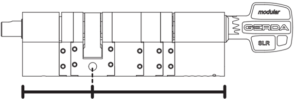 TEDEE - Modular cylinder GERDA - 30-61mm / 30mm