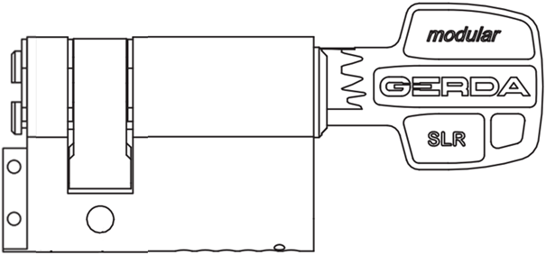 Key side gear or cam module