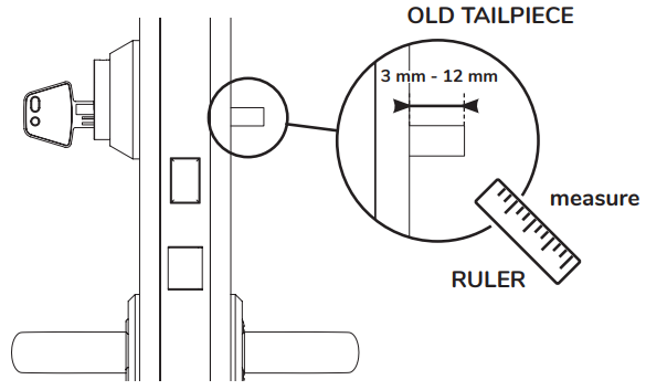 how to measure the tailpiece