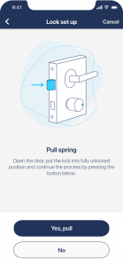 Pull the spring