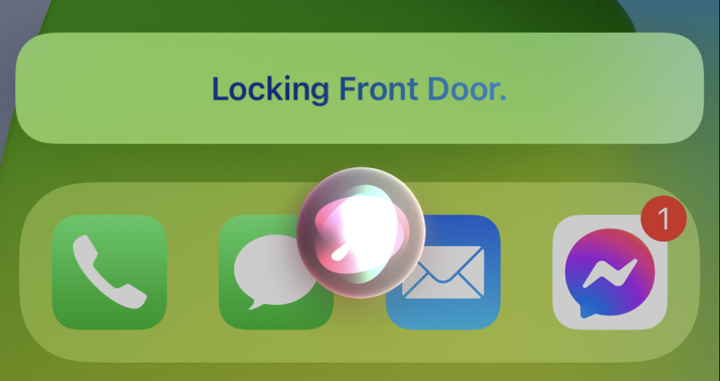 locking front door notification