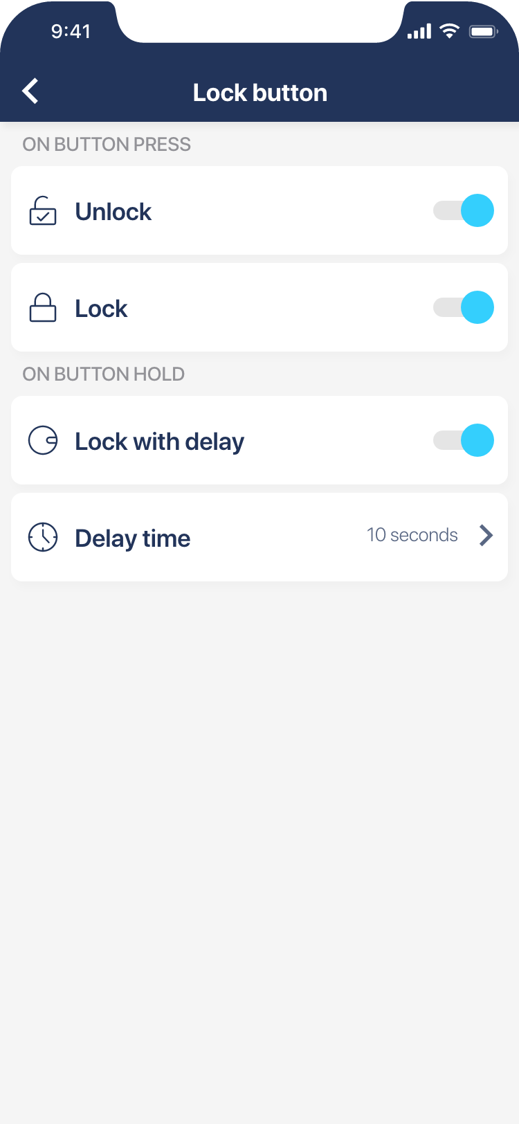 How to use the button of the Tedee smart lock | tedee.com