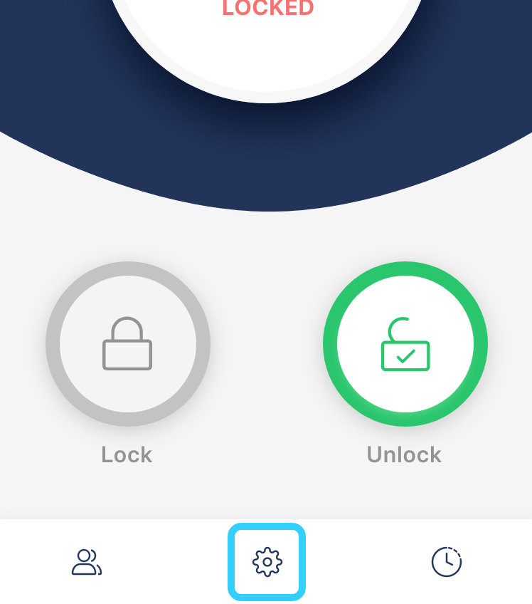tedee app settings icon