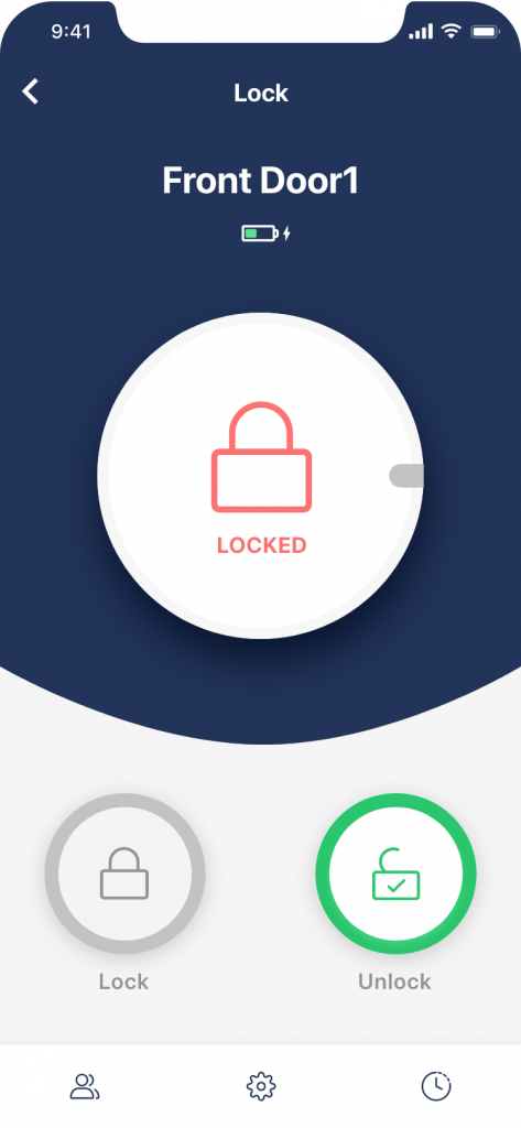 Lock details – in Closed mode