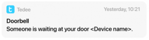 doorbell notification