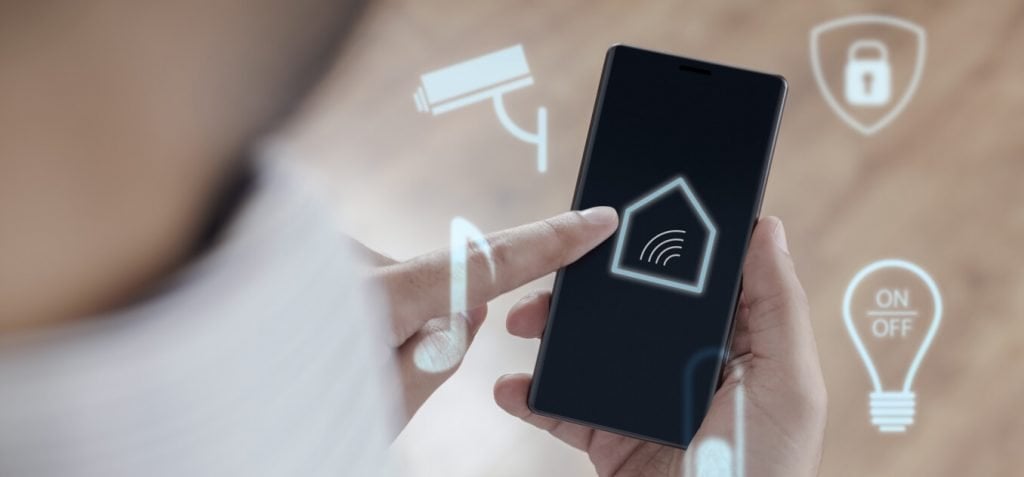 smart home system controlled by smartphone