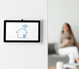 home automation panel monitor wall