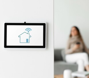 home automation panel monitor wall scaled