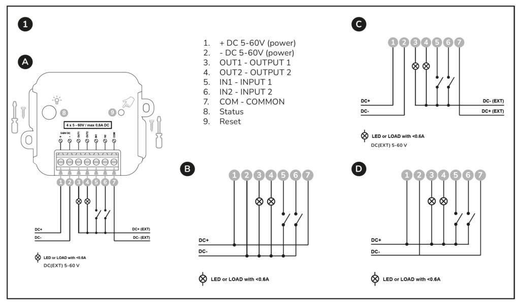 DryContact wiring diagram 1 3