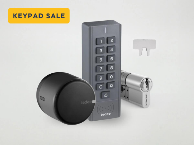 Tedee GO Cylinder Keypad Bundle (Black)