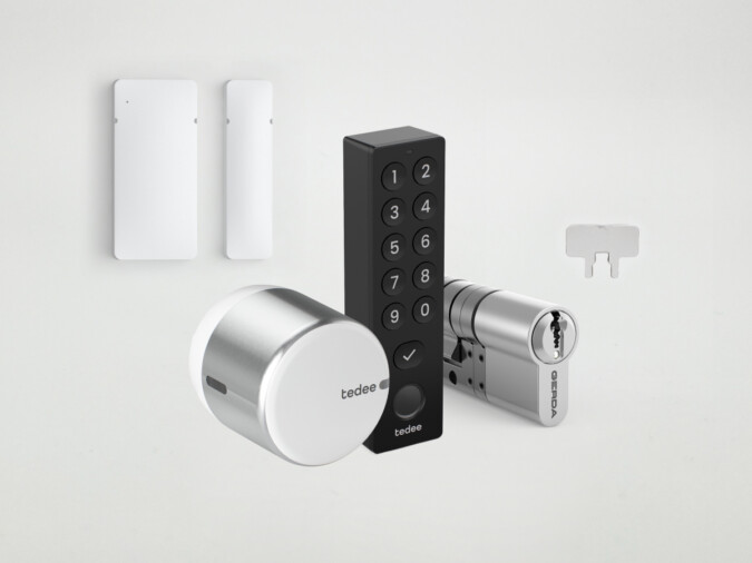 Tedee GO2 Door Sensor Cilinder Keypad Bundle