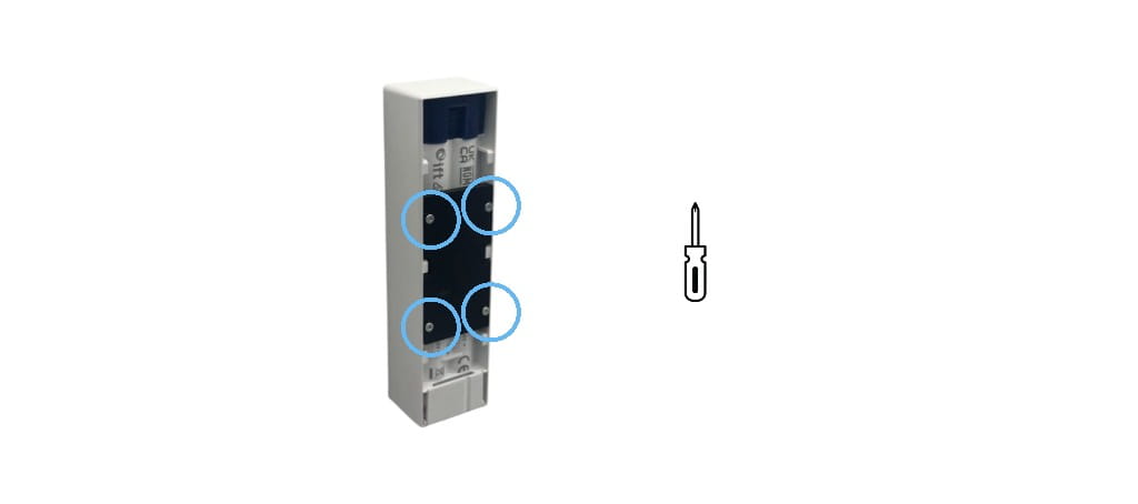 Soporte empotrado Tedee Keypad PRO 16 mountingplateinstallation Photoroom