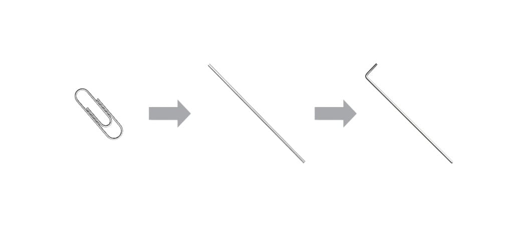 Soporte empotrado Tedee Keypad PRO 20 paperclip Photoroom