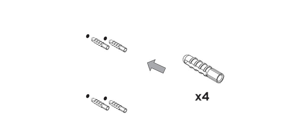 Soporte empotrado Tedee Keypad PRO 10 plugs Photoroom