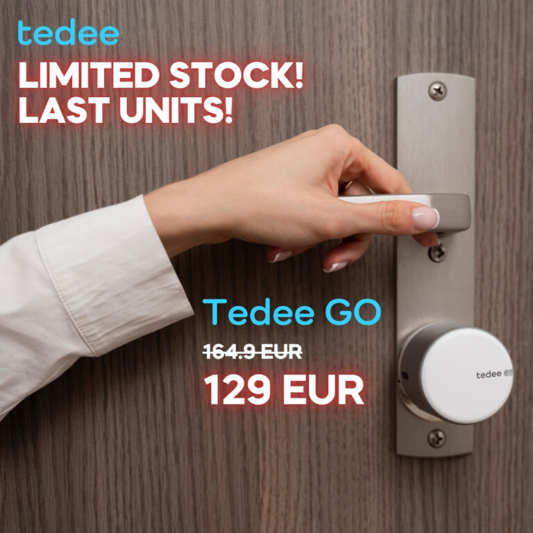 Tedee GO2 Smart Lock - Keyless Access for Only €164,90