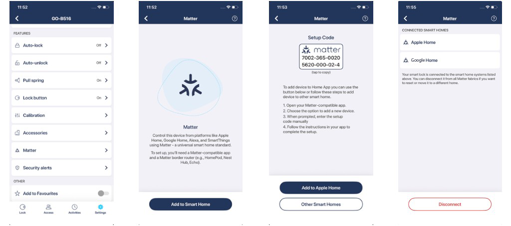 Tedee GO(2): Matter 22 matterapplehome Photoroom